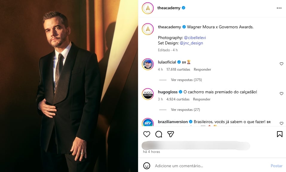 bate-ou-nao-bate-a-de-fernanda-torres?-foto-de-wagner-moura-e-publicada-pela-academia-do-oscar