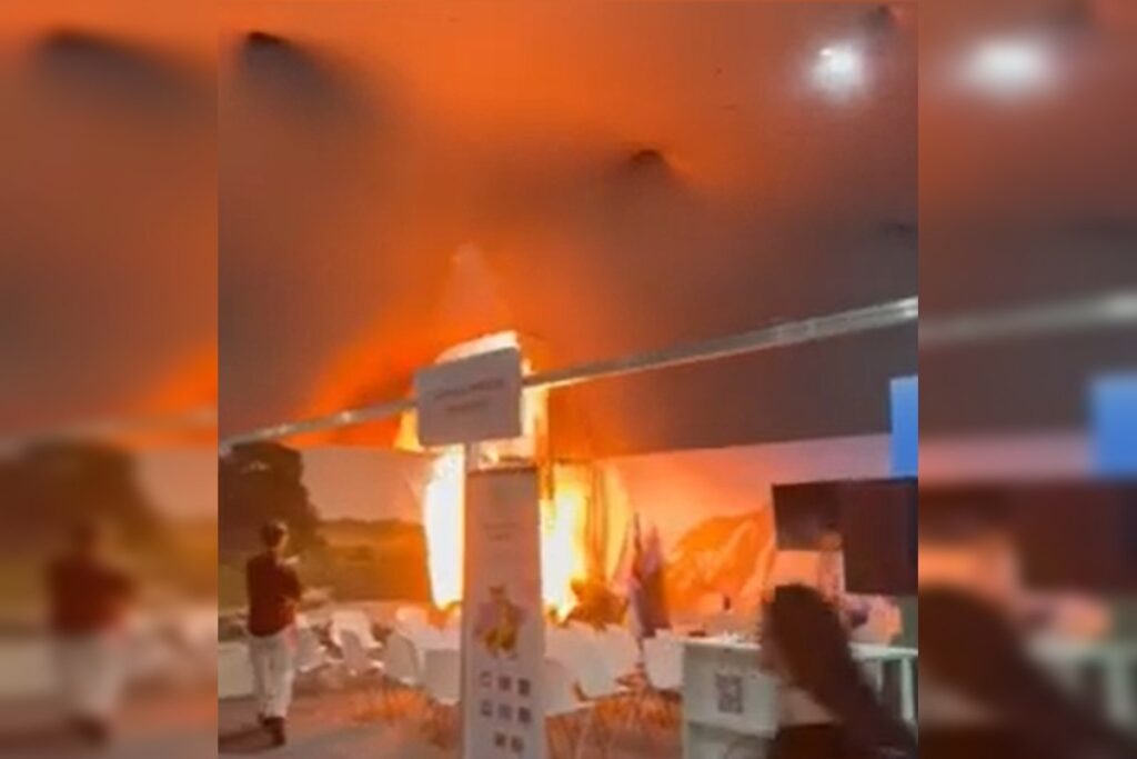 veja-imagens-do-momento-em-que-comeca-incendio-na-cop-30