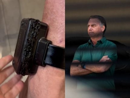 veja-o-estado-da-tornozeleira-eletronica-de-bolsonaro-apos-tentativa-de-violacao