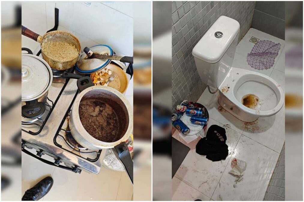 Veja o “apê do horror” onde bebê de 8 meses foi salvo por PMs no DF