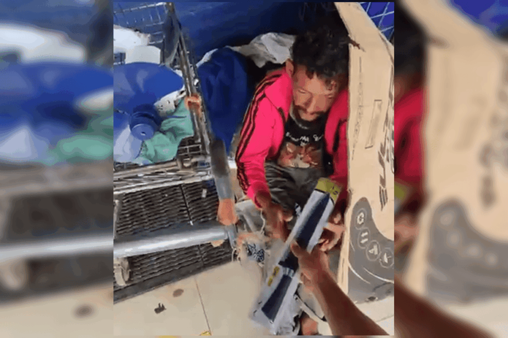 Jovem viraliza ao distribuir facas a moradores de rua e é investigado