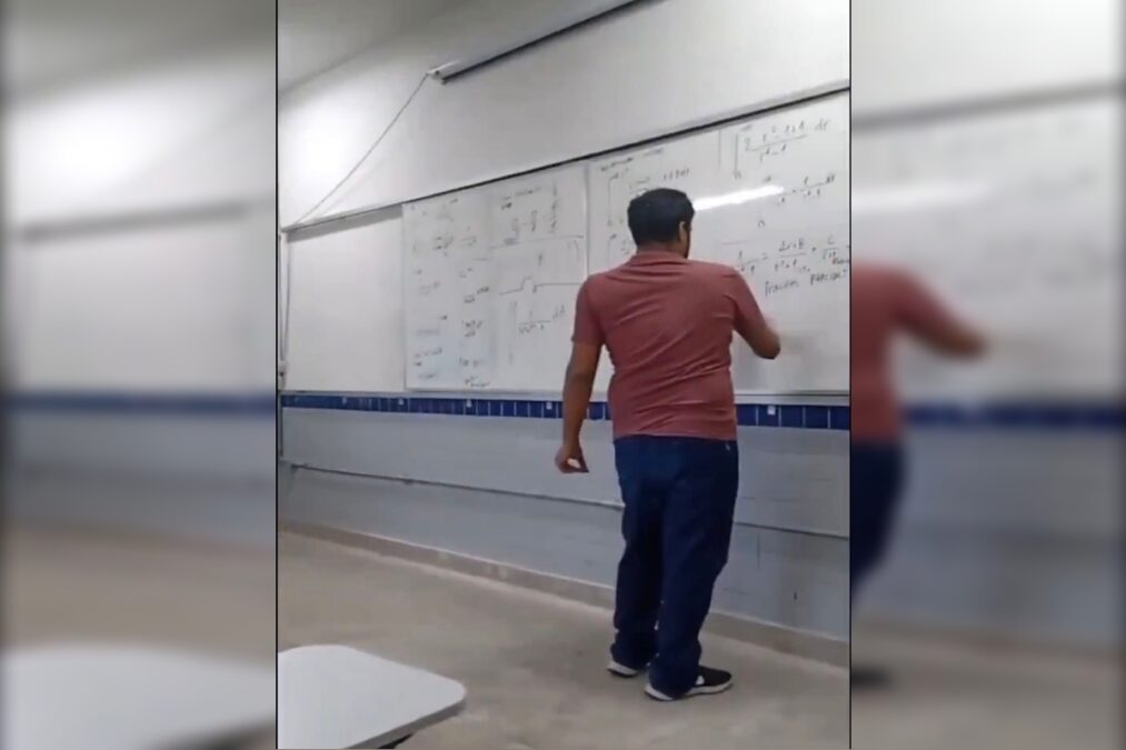 Professor faz barricada e dá aula durante tiroteio no Cefet