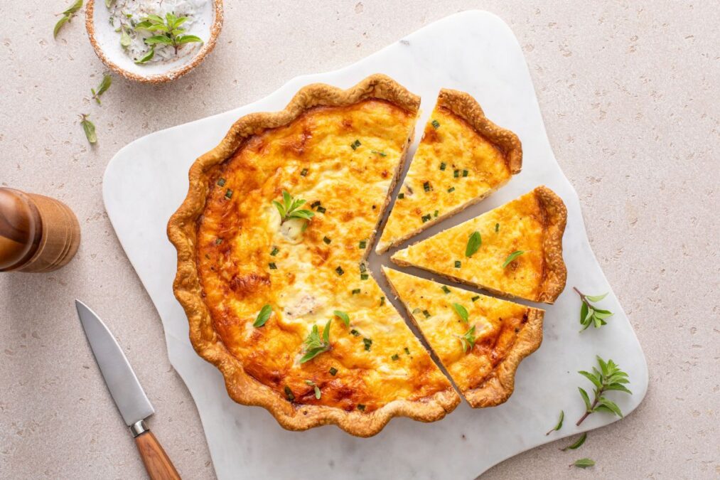 Receita de quiche de alho-poró: massa crocante e recheio cremoso