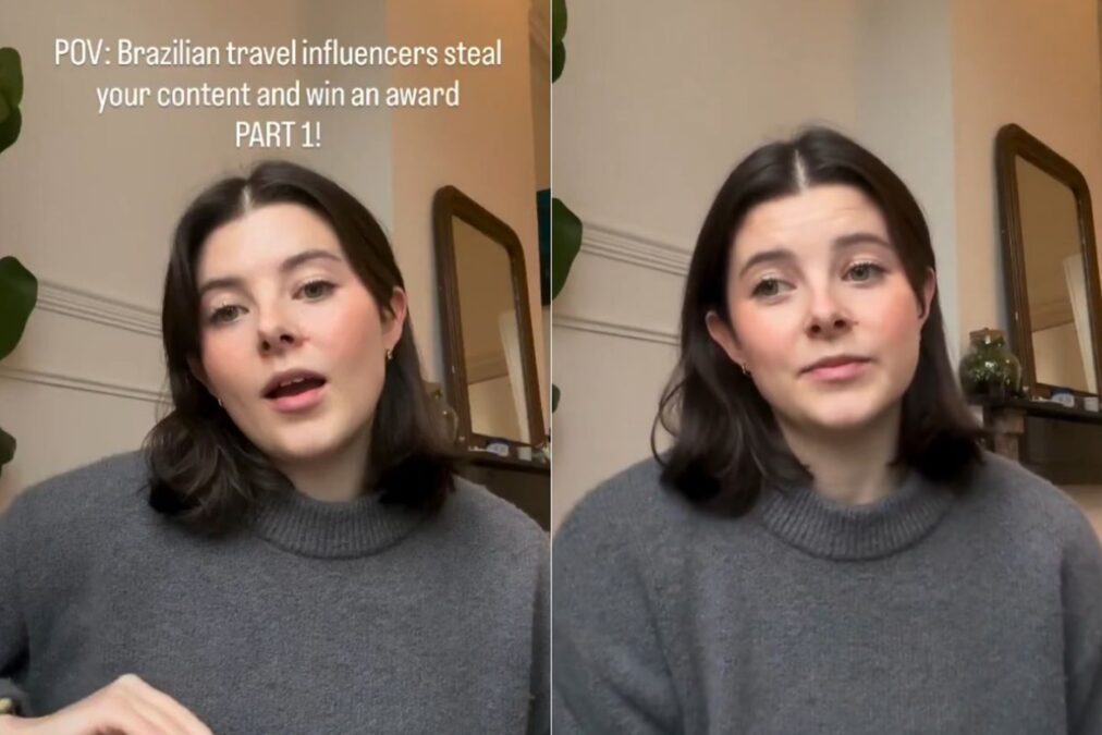 Influencer gringa denuncia brasileiros por plágio: “Palavra por palavra”
