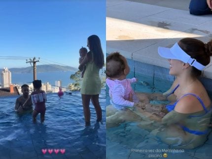 neymar-e-bruna-biancardi-curtem-dia-ensolarado-na-piscina-com-as-filhas,-mavie-e-mel