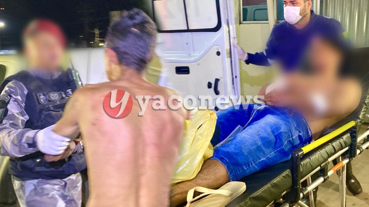 Homem é preso após tentar agredir a mãe e esfaquear o próprio irmão no segundo distrito de Rio Branco