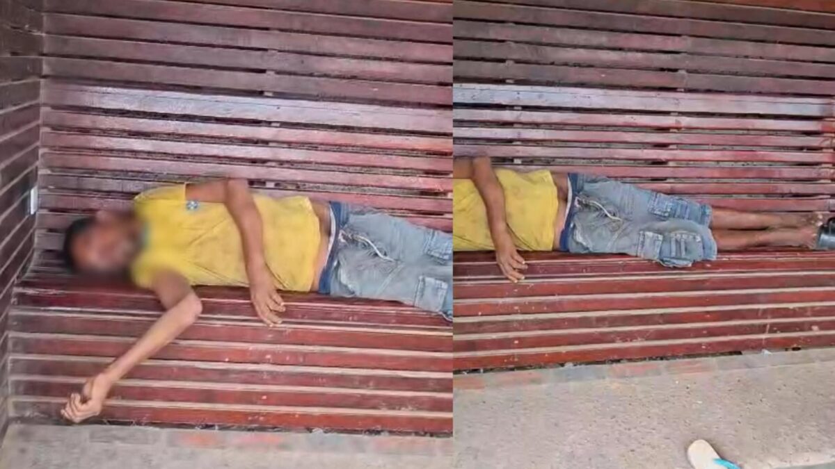Morador de Manoel Urbano grava vídeo pedindo ajuda das autoridades para homem em situação de vulnerabilidade