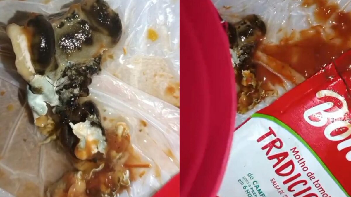 Casal encontra possível pedaço de couro de animal dentro de extrato de tomate em Sena Madureira