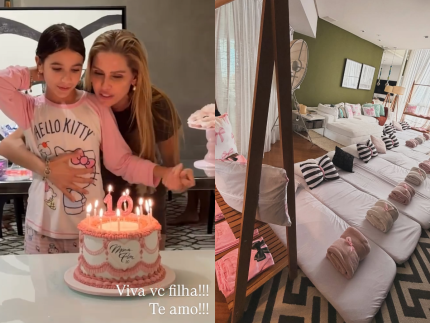 maria-flor,-filha-de-deborah-secco,-comemora-dez-anos-com-festa-do-pijama-em-casa