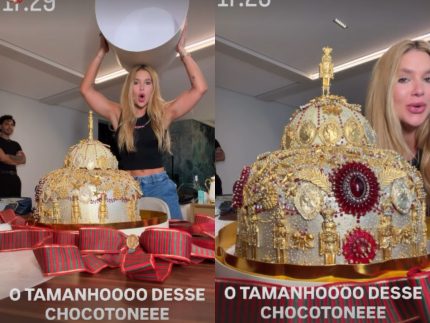 r$-5-mil-em-chocolate:-virginia-fonseca-ganha-chocotone-de-luxo-e-vai-ao-delirio
