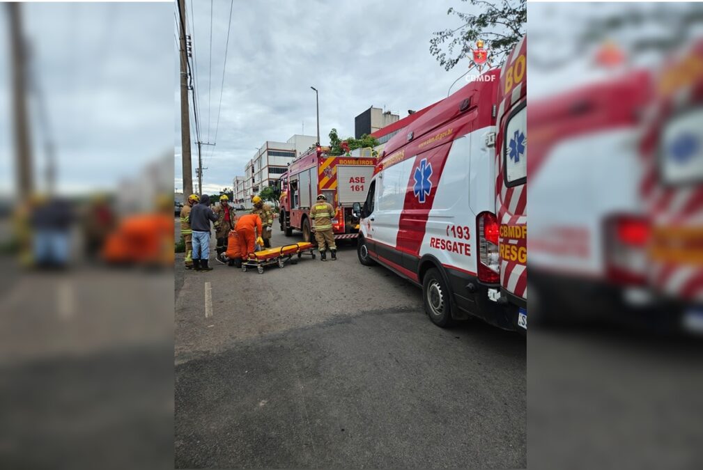 Homem de 78 fica ferido após ser atropelado por motociclista no DF