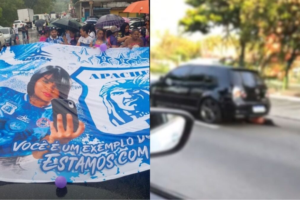 Protesto em SP cobra justiça por mulher arrastada pelo ex na Marginal
