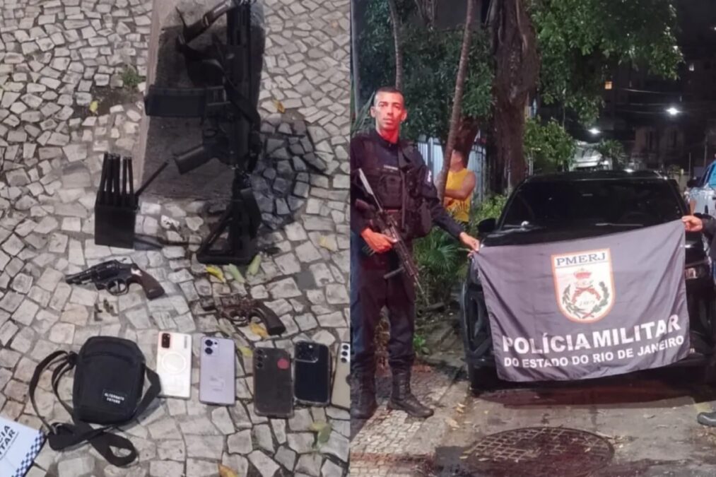Perseguição de 15 km acaba com suspeito morto e 5 presos no Rio