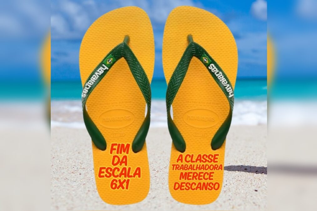 Havaianas: entidade usa polêmica para pressionar fim da escala 6×1