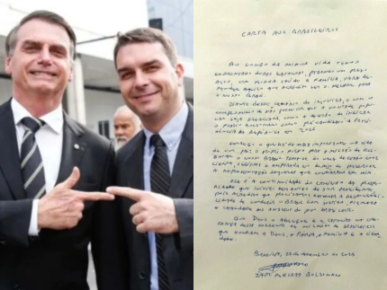 em-carta-escrita-a-mao,-jair-bolsonaro-confirma-flavio-como-pre-candidato-a-presidencia