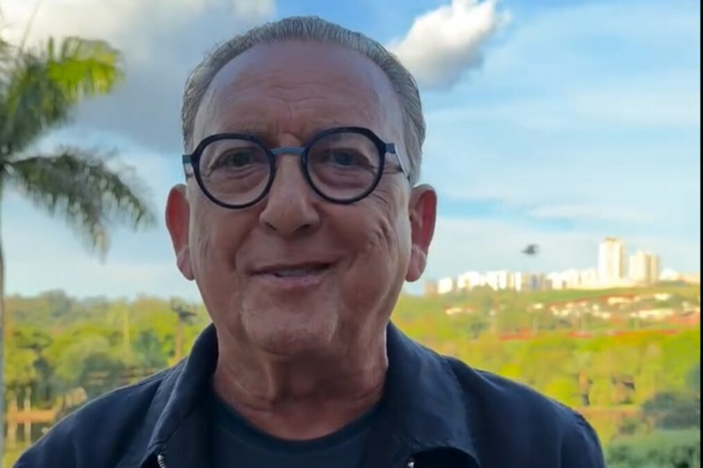 Galvão Bueno celebra alta hospitalar após 2º internação por pneumonia