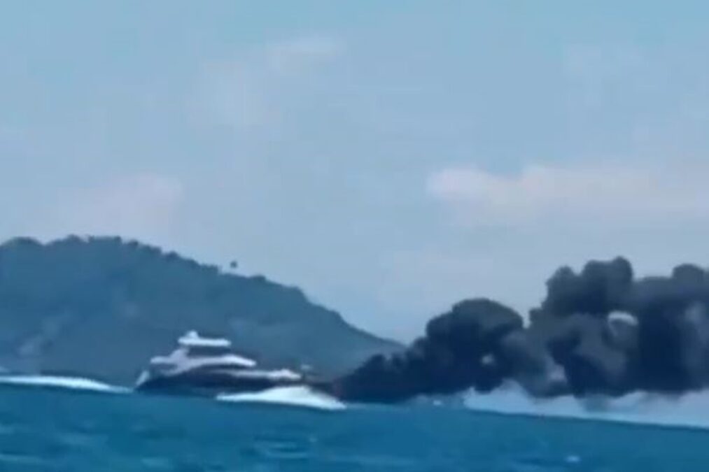 Lancha pega fogo e deixa ao menos 6 feridos em Angra dos Reis (RJ)
