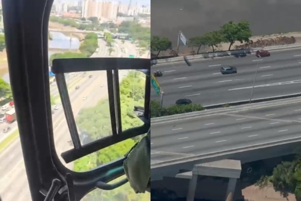 Perseguição cinematográfica a detentos na Marginal tem até helicóptero