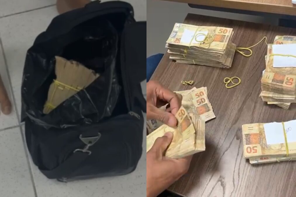 PF encontra mala lotada de dinheiro e prende suspeitos de corrupção