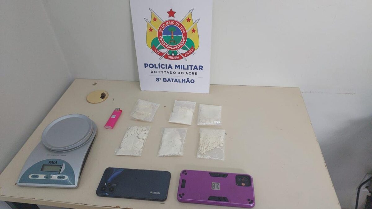 8º BPM apreende entorpecente no bairro Cristo Libertador, em Sena Madureira