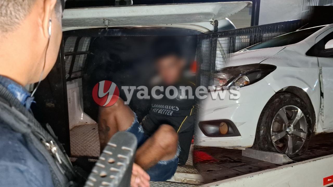 Criminosos armados sequestram motoristas de aplicativo e após acompanhamento policial dois suspeitos de 19 anos são detidos em Rio Branco