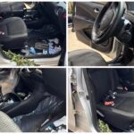 Polícia aponta que Moisés Alencastro foi vítima de homicídio e que autor era conhecido da vítima Carro de Moisés Alencastro foi encontrado na Estrada do Quixadá, em Rio Branco, e passa por perícia — Foto: Júnior Andrade/Rede Amazônica