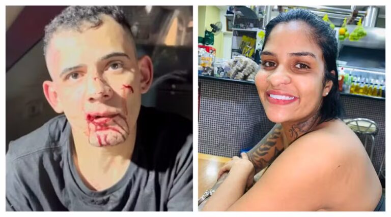 Douglas Alves da Silva, de 26 anos, atropelou e arrastou Tainara Souza Santos no último sábado (29). — Foto: Montagem/g1/Reprodução/TV Globo