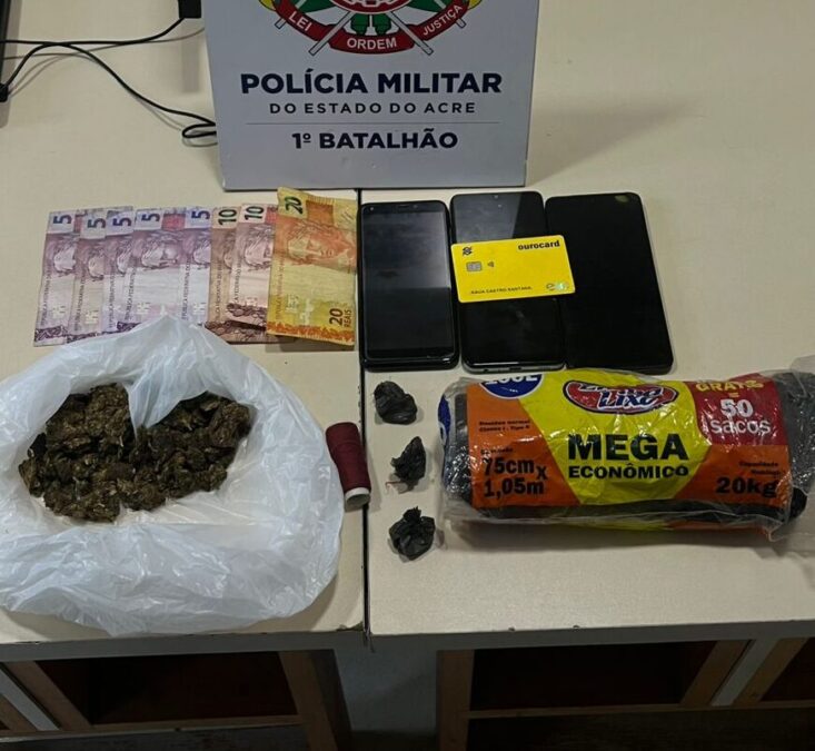 PM prende homem por tráfico de drogas no bairro Base, em Rio Branco