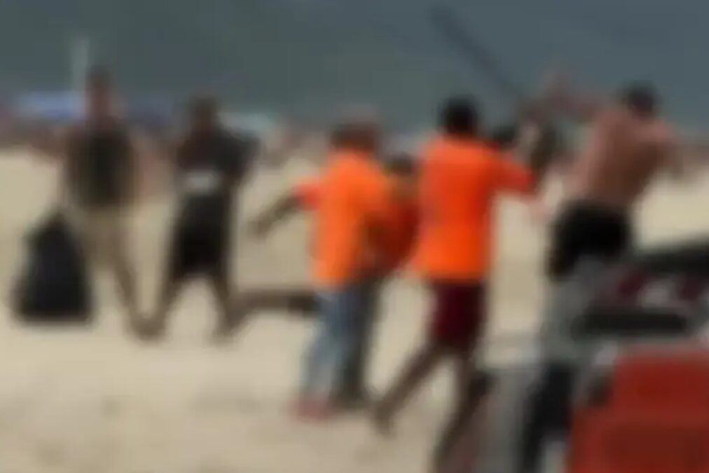 Turista argentino apanha de ambulantes em praia de Balneário Camboriú