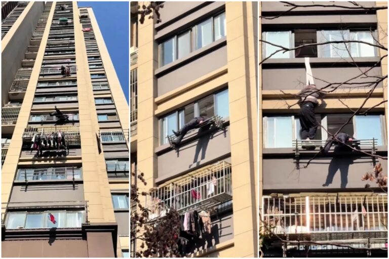 china:-homem-cai-do-15o-andar-de-predio-e-e-salvo-por-varal-no-7o.-video