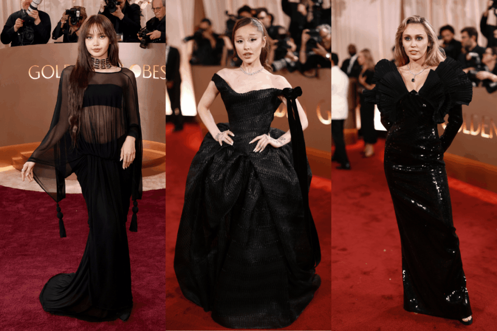 looks-do-globo-de-ouro-2026:-alta-costura-e-all-black-marcam-a-noite