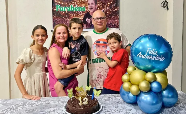 Bruno com a família/Foto: Reprodução