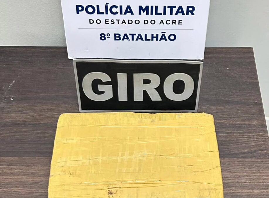 Polícia Militar apreende mais de 1 quilo de maconha no bairro Ana Vieira, em Sena Madureira