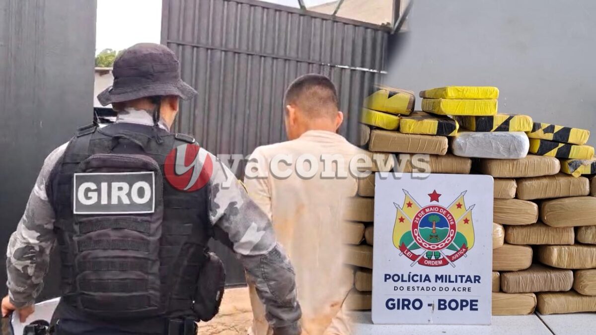 Ação integrada da Polícia Militar resulta na apreensão de quase 92 kg de drogas avaliado em mais de 1 milhão de reais em Rio Branco