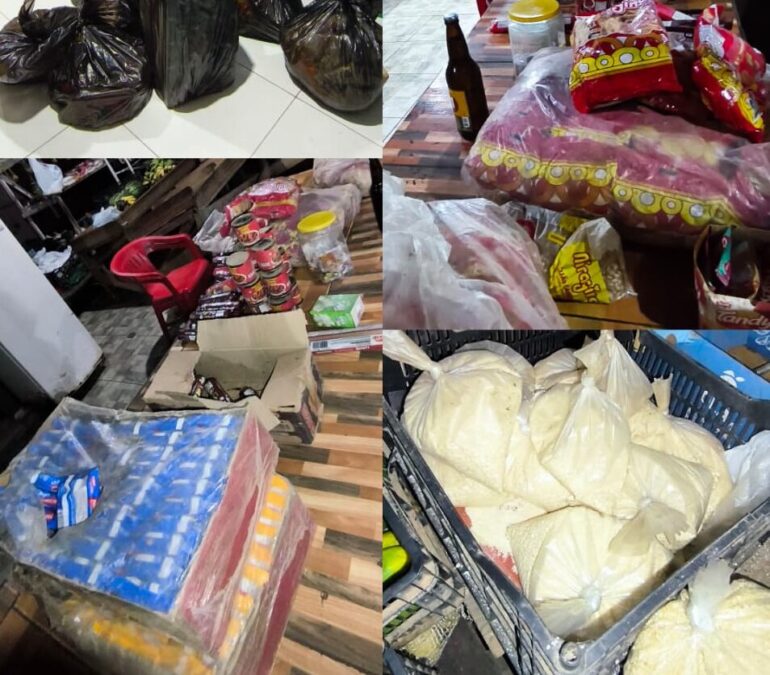 Vigilância Sanitária apreende produtos impróprios para consumo durante fiscalização noturna em Sena Madureira