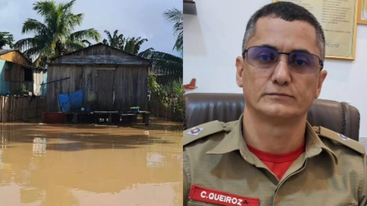 Enchente do Rio Iaco já atinge 209 pessoas e Corpo de Bombeiros orienta moradores em Sena Madureira