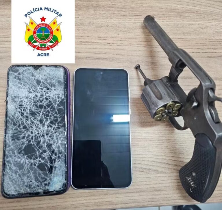 Homem é preso após fazer disparo e ameaçar matar companheira em Assis Brasil, no Acre — Foto: Arquivo/PM-AC
