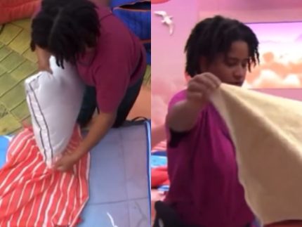 bbb26:-milena-bagunca-roupas-de-cowboy-apos-eliminacao-em-prova,-mas-se-arrepende