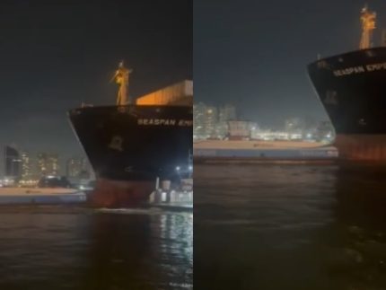 navio-colide-com-balsas-em-santos-e-tripulantes-pulam-no-mar