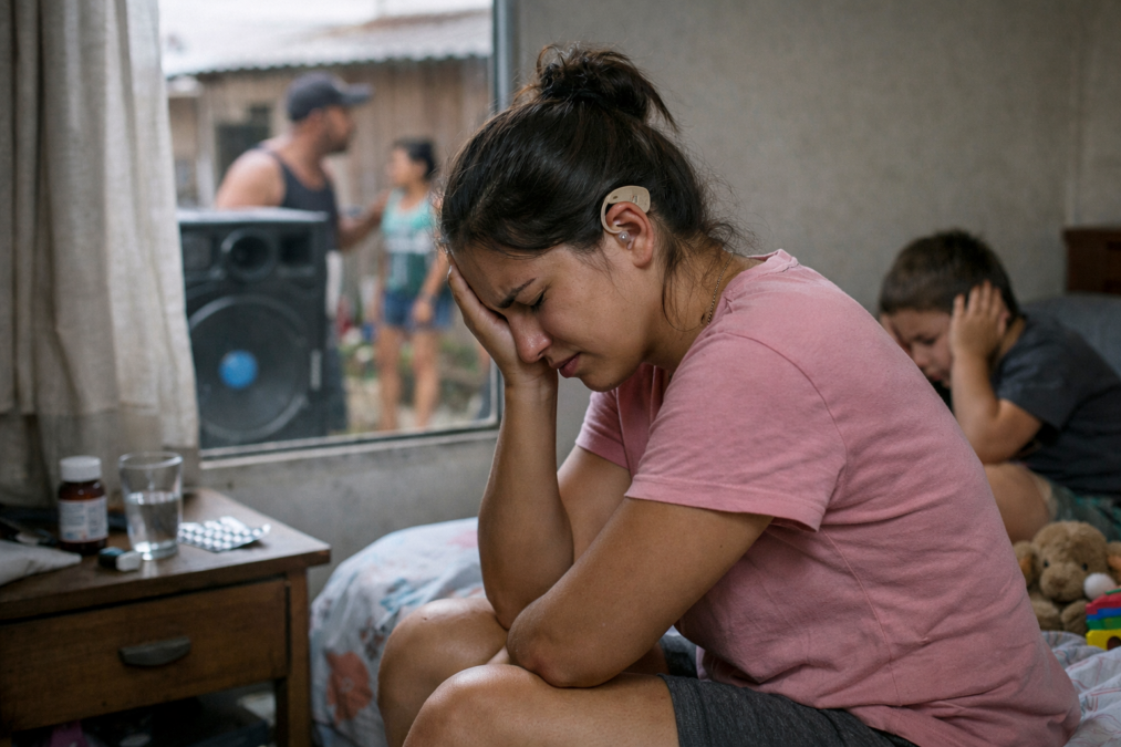 Som alto vira pesadelo: Moradora com perda auditiva denuncia tortura diária em Sena Madureira