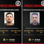 PC-AM divulga fotos de dois suspeitos de roubo de R$ 500 mil em farmácia de Boca do Acre