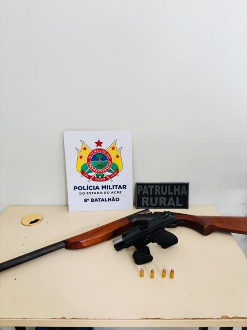 Polícia Militar apreende duas armas de fogo em ramal de Sena Madureira