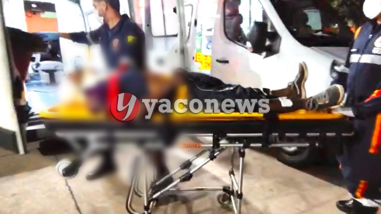Homem é socorrido pelo Samu após ser violentamente agredido à golpes de madeira em Rio Branco
