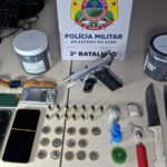 Homem é preso com pistola e drogas durante operação no Segundo Distrito de Rio Branco