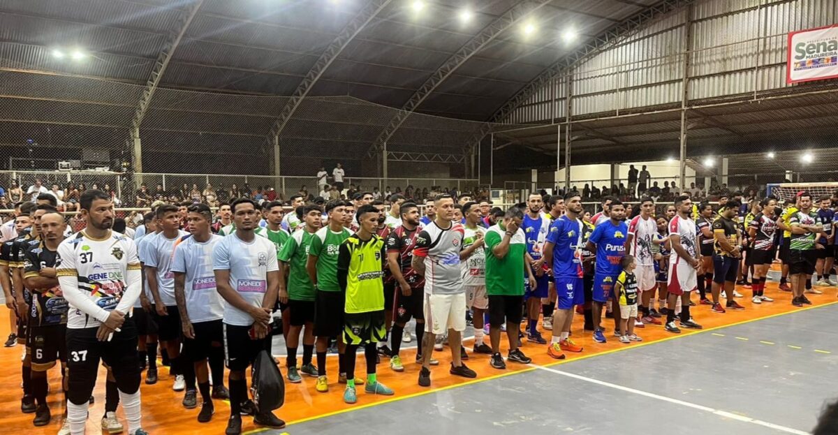 Com 26 equipes, Prefeitura de Sena Madureira inicia Campeonato Municipal de Futsal Masculino e Feminino