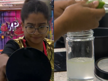 “bbb26”:-milena-prepara-suco-falso-com-restos-de-comida-e-web-pede-expulsao-da-sister