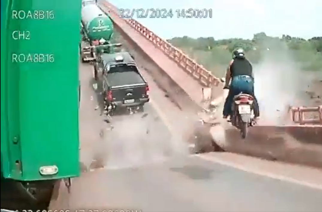 Novos vídeos mostram momento em que veículos são arremessados após desabamento de ponte entre TO e MA