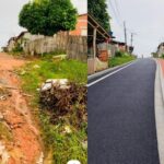Morador usa IA para mostrar como ficariam as ruas pavimentadas no bairro Ana Vieira, em Sena Madureira