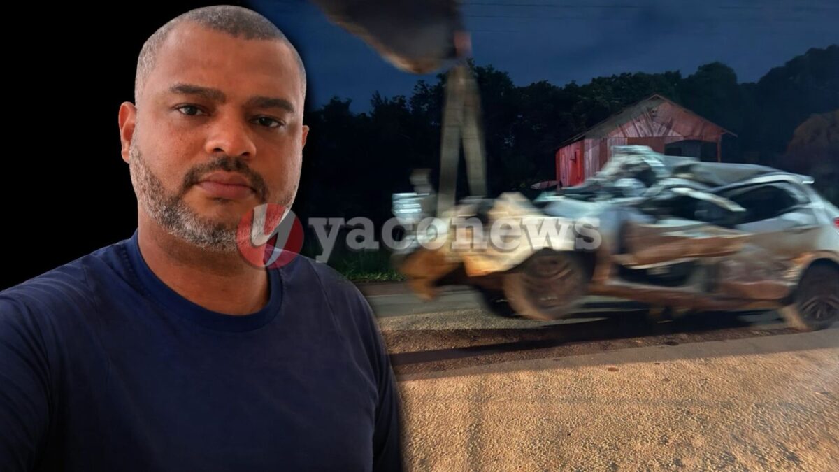 Servidor da Prefeitura de Boca do Acre morre após carro perder controle e bater na Estrada do Piquiá