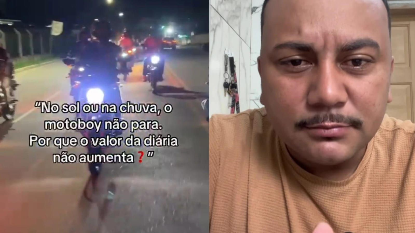 Motoboys fazem paralisação em Sena Madureira contra diária de R$ 70 e cobram aumento para R$ 100